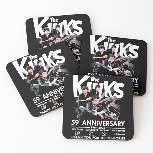 Item preview, The kinks 59th anniversary 1964 2023 thank you for the memories black designed and sold by ChicArtJackh.