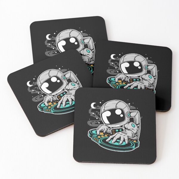 Item preview, Dj Astronaut logo stickers and apparel designs. designed and sold by Sanavela.