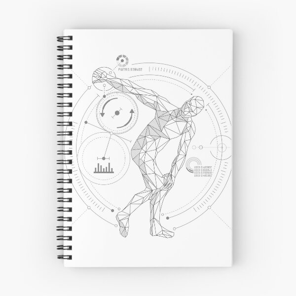Item preview, low poly discobolus futuristic retro anatomy designed and sold by NiamLab.