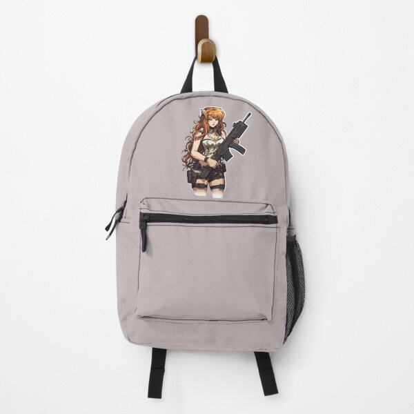 Item preview, Anime Redhead Lady With M-16 designed and sold by TheTactical.