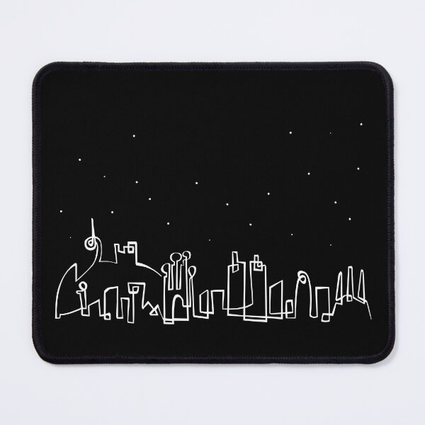 Item preview, Night city Barcelona Skyline in one line designed and sold by PauRicart.
