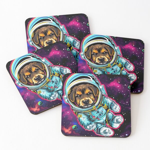 Item preview, ''Astronaut puppy, comics style'' designed and sold by OsvaldoRamosArt.