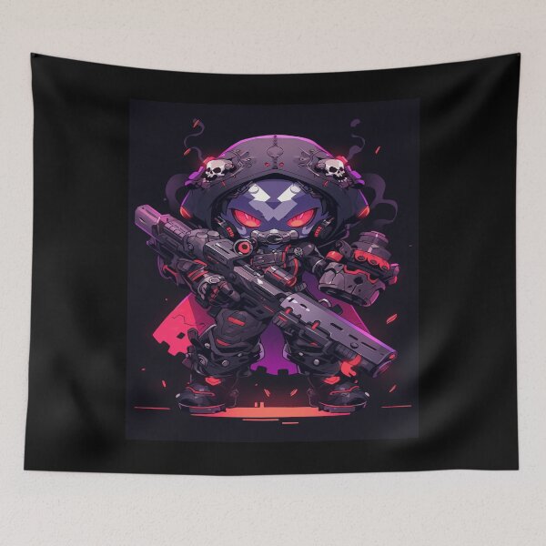 Item preview, Cyberpunk Kawaii Fighter - Dark Hunter designed and sold by Splatter-arts.