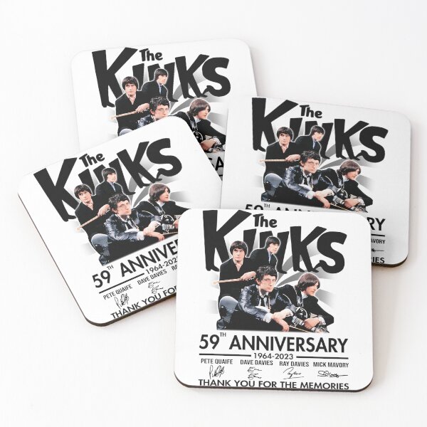 Item preview, The kinks 59th anniversary 1964 2023 thank you for the memories white designed and sold by ChicArtJackh.