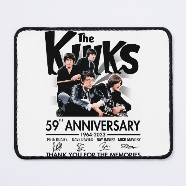 Item preview, The kinks 59th anniversary 1964 2023 thank you for the memories white designed and sold by ChicArtJackh.