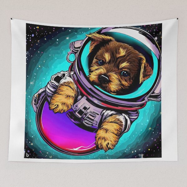 Item preview, ''Astronaut puppy, comics style'' 6 designed and sold by OsvaldoRamosArt.