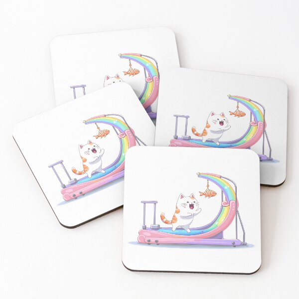 Item preview, Cat on treadmill designed and sold by PiggyWonka.