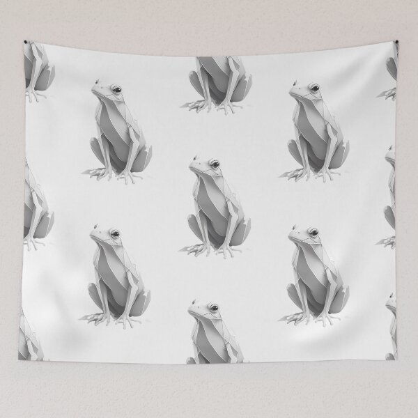Item preview, White Frog in Realistic Style Aesthetic designed and sold by MinimalistHaven.