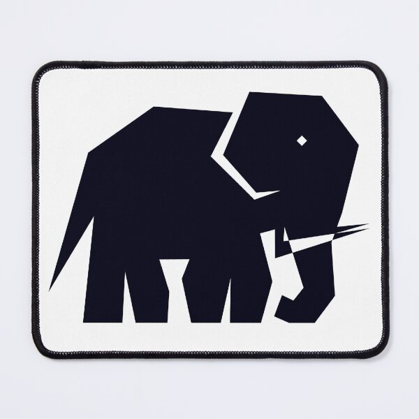 Item preview, Minimal Elephant Logo: Modern Wildlife Sticker designed and sold by vikyky.