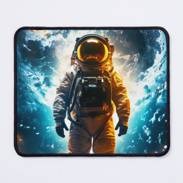 Item preview, Interstellar Traveler Astronaut Earth Space Art designed and sold by lematworks.