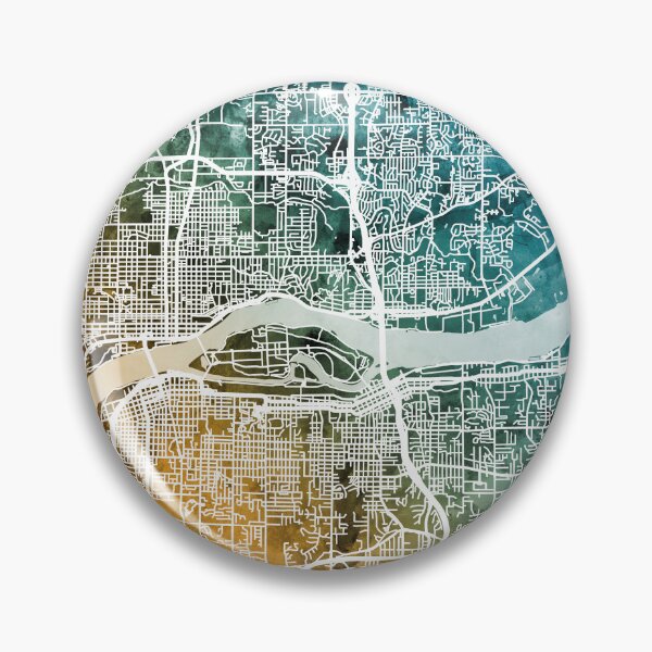 Item preview, Quad Cities Street Map designed and sold by ArtPrints.