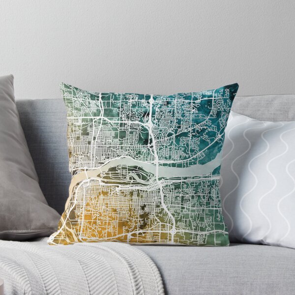 Item preview, Quad Cities Street Map designed and sold by ArtPrints.