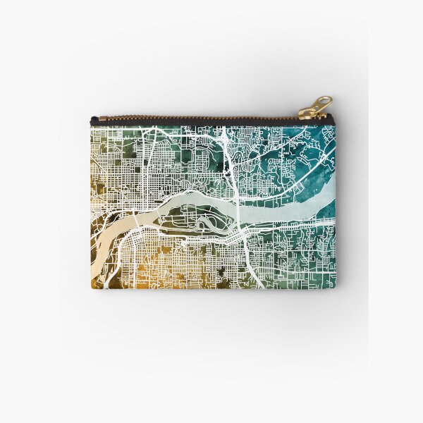 Artikelvorschau, Quad-Cities-Straßenkarte entworfen und verkauft von ArtPrints.
