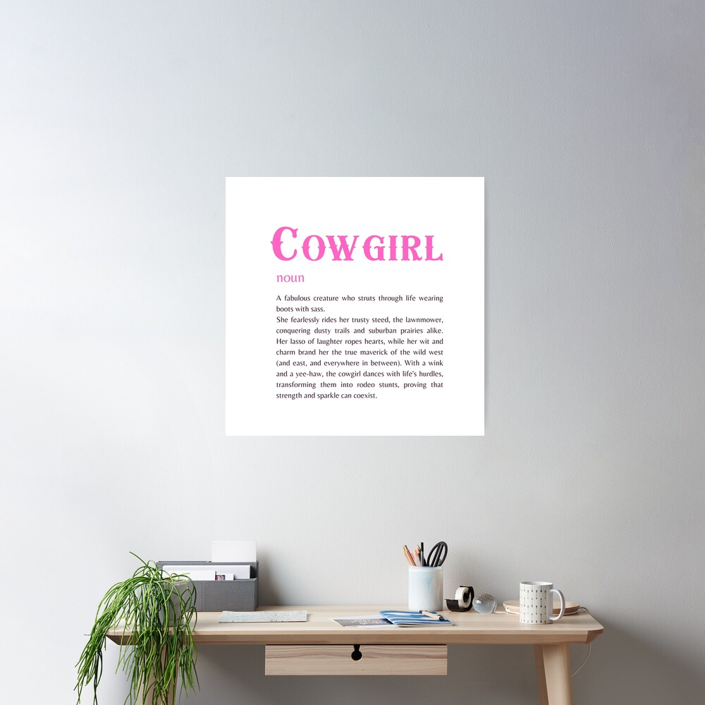 Cowgirl definition | Poster