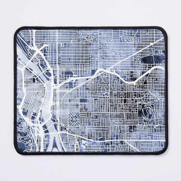Item preview, Portland Oregon City Map designed and sold by ArtPrints.