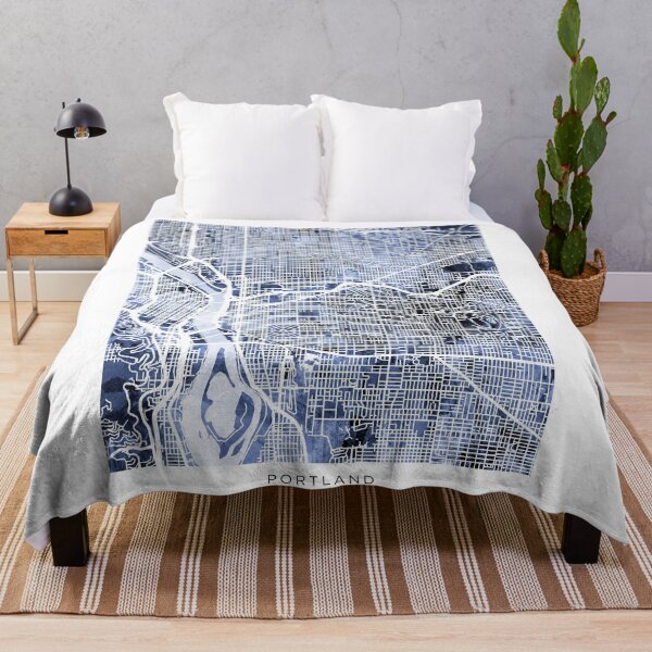 Item preview, Portland Oregon City Map designed and sold by ArtPrints.