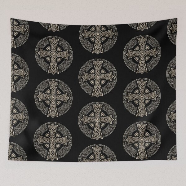 Item preview, Celtic Cross | Black | Esoteric Symbolism | Celtic Knots designed and sold by FantasySoul.