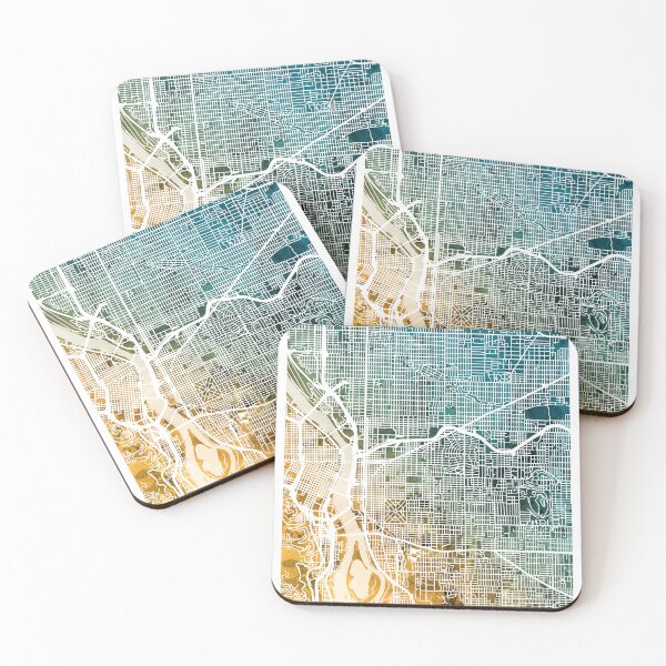 Item preview, Portland Oregon City Map designed and sold by ArtPrints.