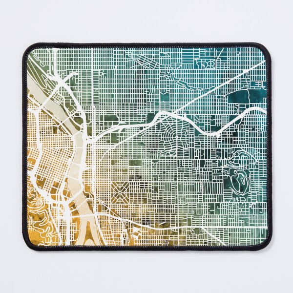 Item preview, Portland Oregon City Map designed and sold by ArtPrints.
