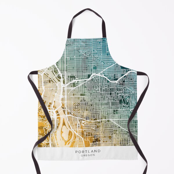 Item preview, Portland Oregon City Map designed and sold by ArtPrints.