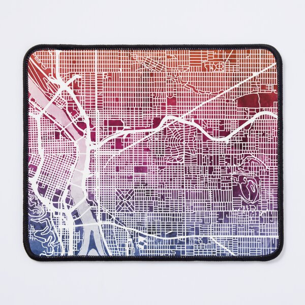 Item preview, Portland Oregon City Map designed and sold by ArtPrints.