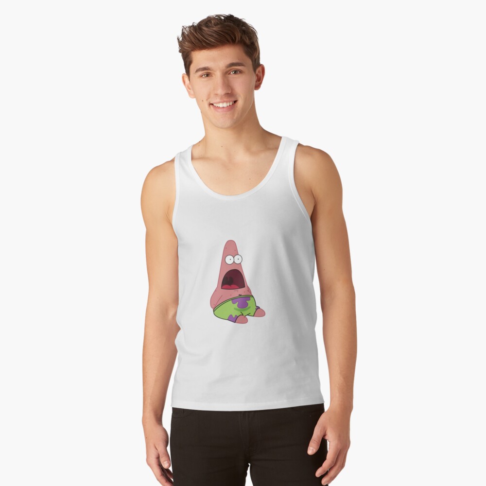 Shocked Patrick Funny Spongebob Patrick Star Meme T Shirt Sticker Pillow Tank Top By 