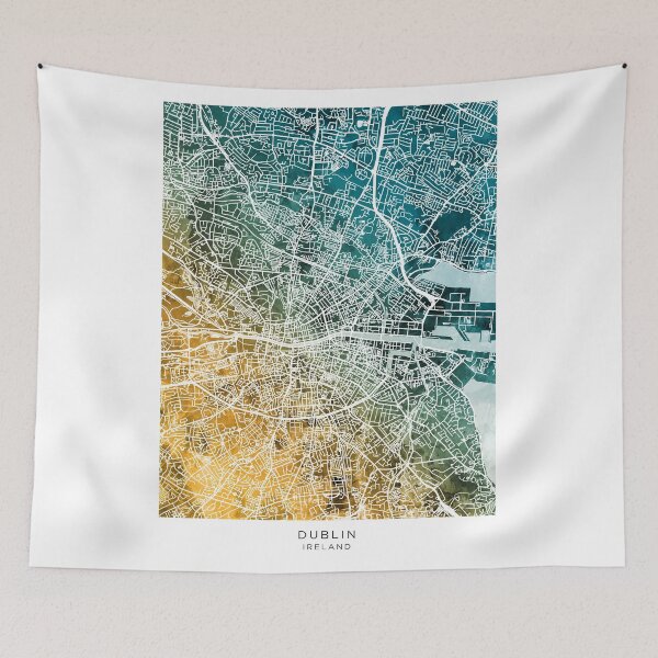 Item preview, Dublin Ireland City Map designed and sold by ArtPrints.