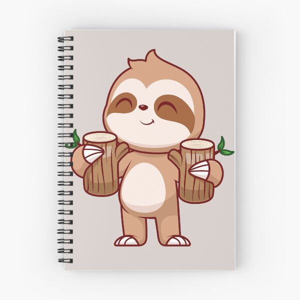 Item preview, Serene Sloth: Cute Sloth Holding Branch Wood Tree - Whimsical Illustration designed and sold by hjian8219.