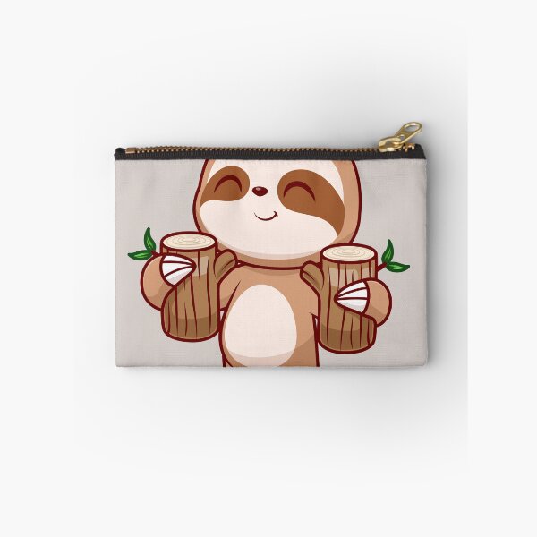 Item preview, Serene Sloth: Cute Sloth Holding Branch Wood Tree - Whimsical Illustration designed and sold by hjian8219.