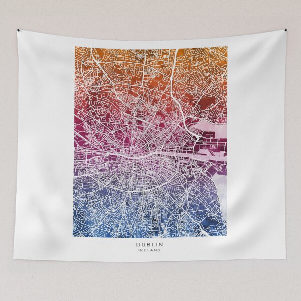 Item preview, Dublin Ireland City Map designed and sold by ArtPrints.