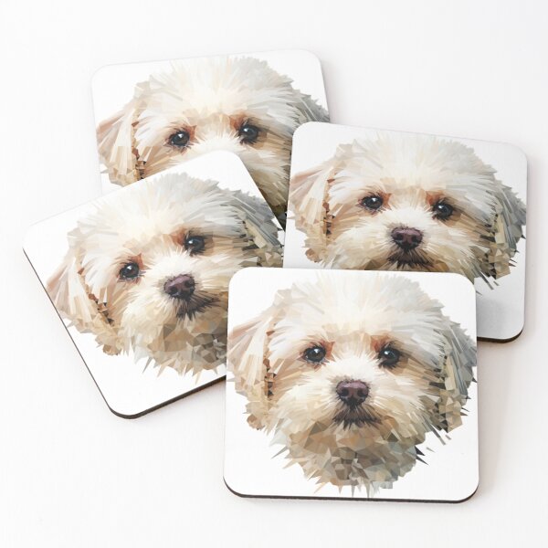 Item preview, maltese art pixel dog designed and sold by Goodpiece.
