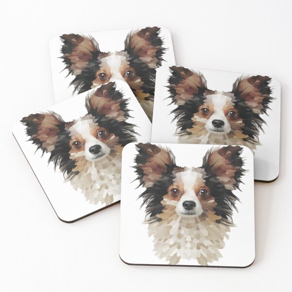 Item preview, Papillon art pixel dog designed and sold by Goodpiece.