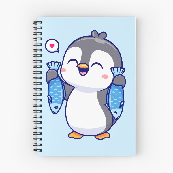 Item preview, Penguin's Catch of the Day: Cute Penguin Holding Fish - Cartoon Vector Illustration designed and sold by hjian8219.