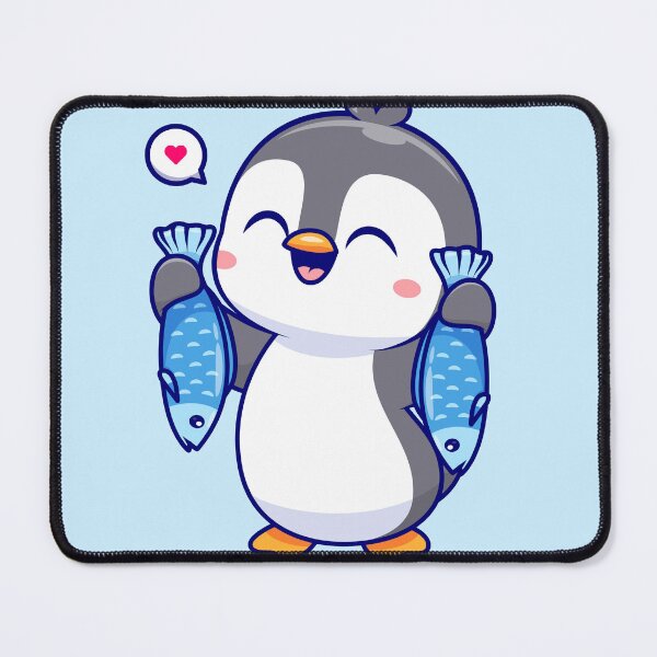 Item preview, Penguin's Catch of the Day: Cute Penguin Holding Fish - Cartoon Vector Illustration designed and sold by hjian8219.