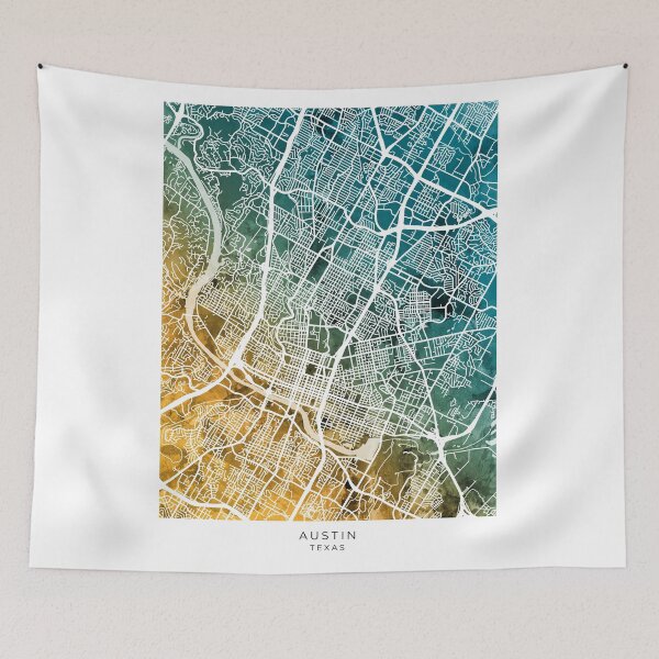 Item preview, Austin Texas City Map designed and sold by ArtPrints.