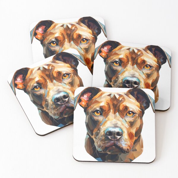 Item preview, pitbull_terrier art pixel dog designed and sold by Goodpiece.