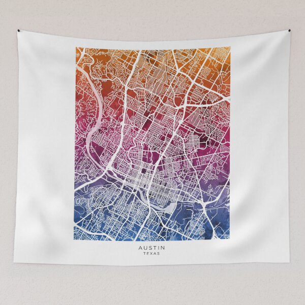 Item preview, Austin Texas City Map designed and sold by ArtPrints.