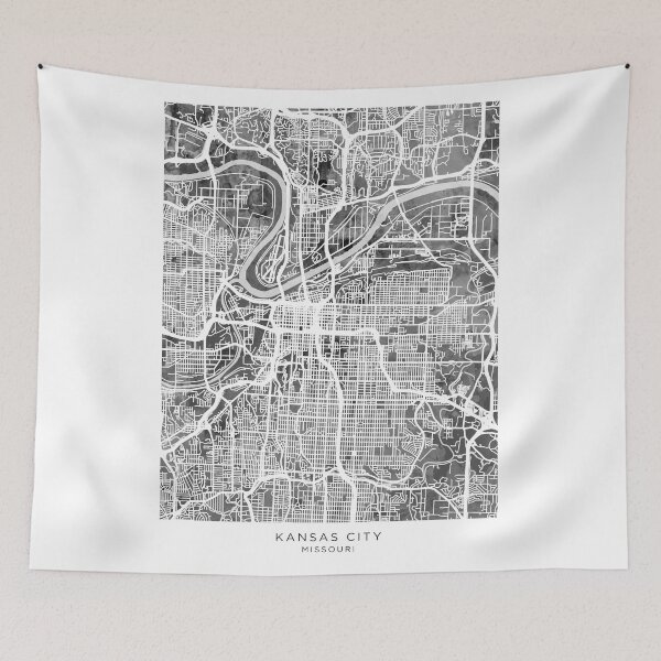 Item preview, Kansas City Missouri City Map designed and sold by ArtPrints.