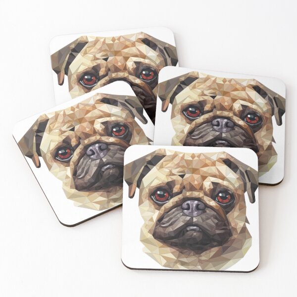 Item preview, pug art pixel dog designed and sold by Goodpiece.