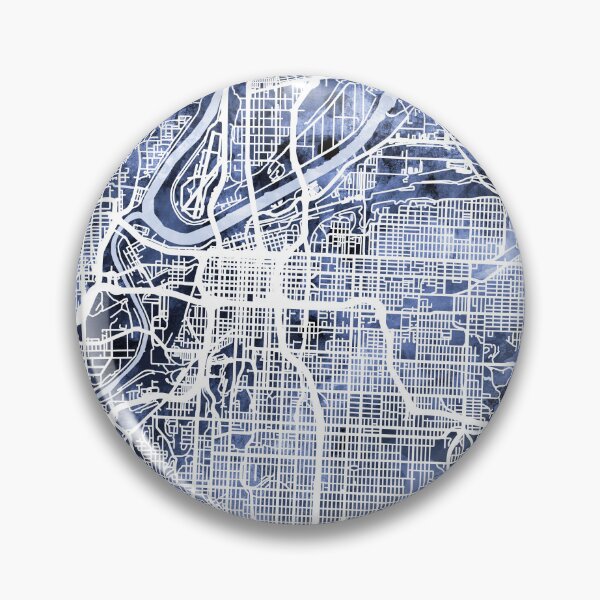 Item preview, Kansas City Missouri City Map designed and sold by ArtPrints.