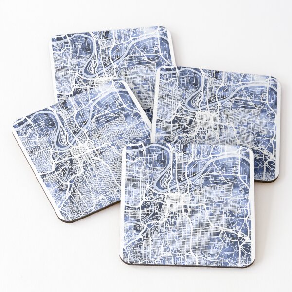 Item preview, Kansas City Missouri City Map designed and sold by ArtPrints.