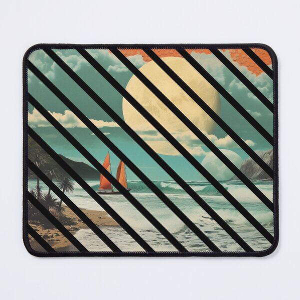 Item preview, Beach collage stripes designed and sold by global-designz.