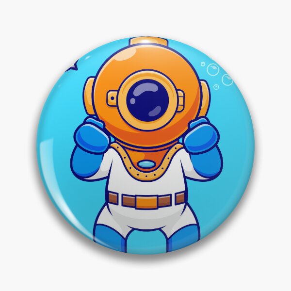 Item preview, Deep-Sea Excitement: Cute Diver - Cartoon Vector Illustration designed and sold by hjian8219.