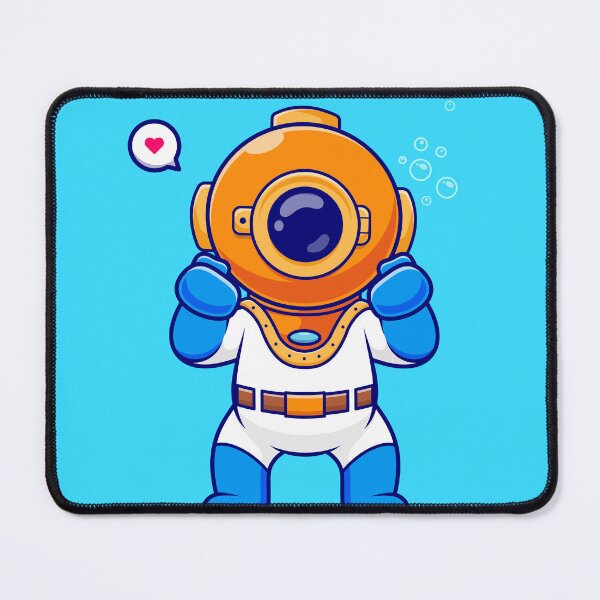 Item preview, Deep-Sea Excitement: Cute Diver - Cartoon Vector Illustration designed and sold by hjian8219.