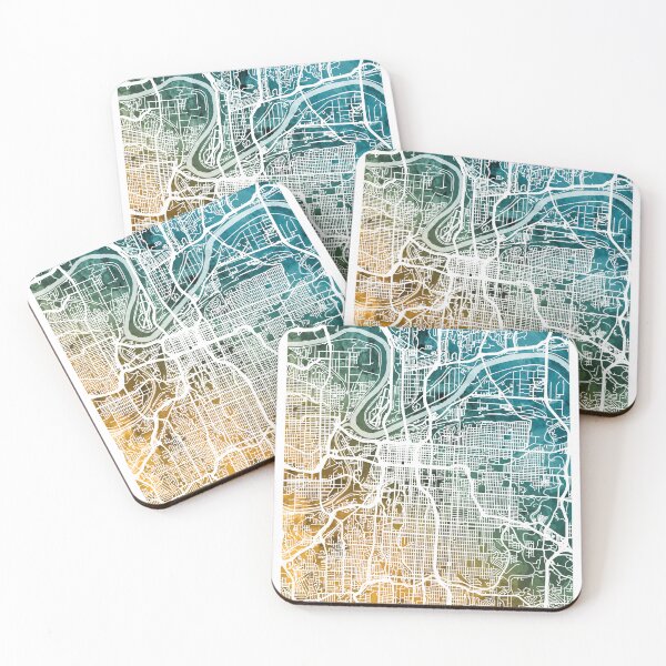 Item preview, Kansas City Missouri City Map designed and sold by ArtPrints.
