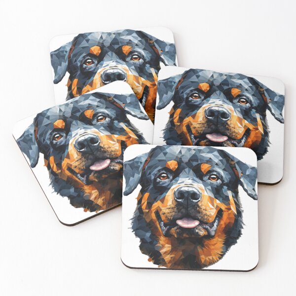 Item preview, Rottweiler art pixel dog designed and sold by Goodpiece.