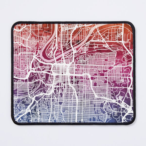 Item preview, Kansas City Missouri City Map designed and sold by ArtPrints.