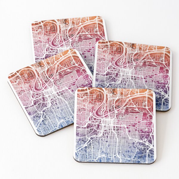 Item preview, Kansas City Missouri City Map designed and sold by ArtPrints.