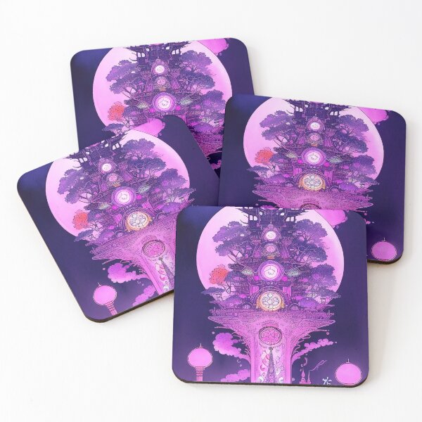 Item preview, Magical purple neon steampunk forest teleport designed and sold by RK - Shop.