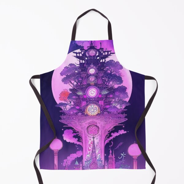 Item preview, Magical purple neon steampunk forest teleport designed and sold by RK - Shop.